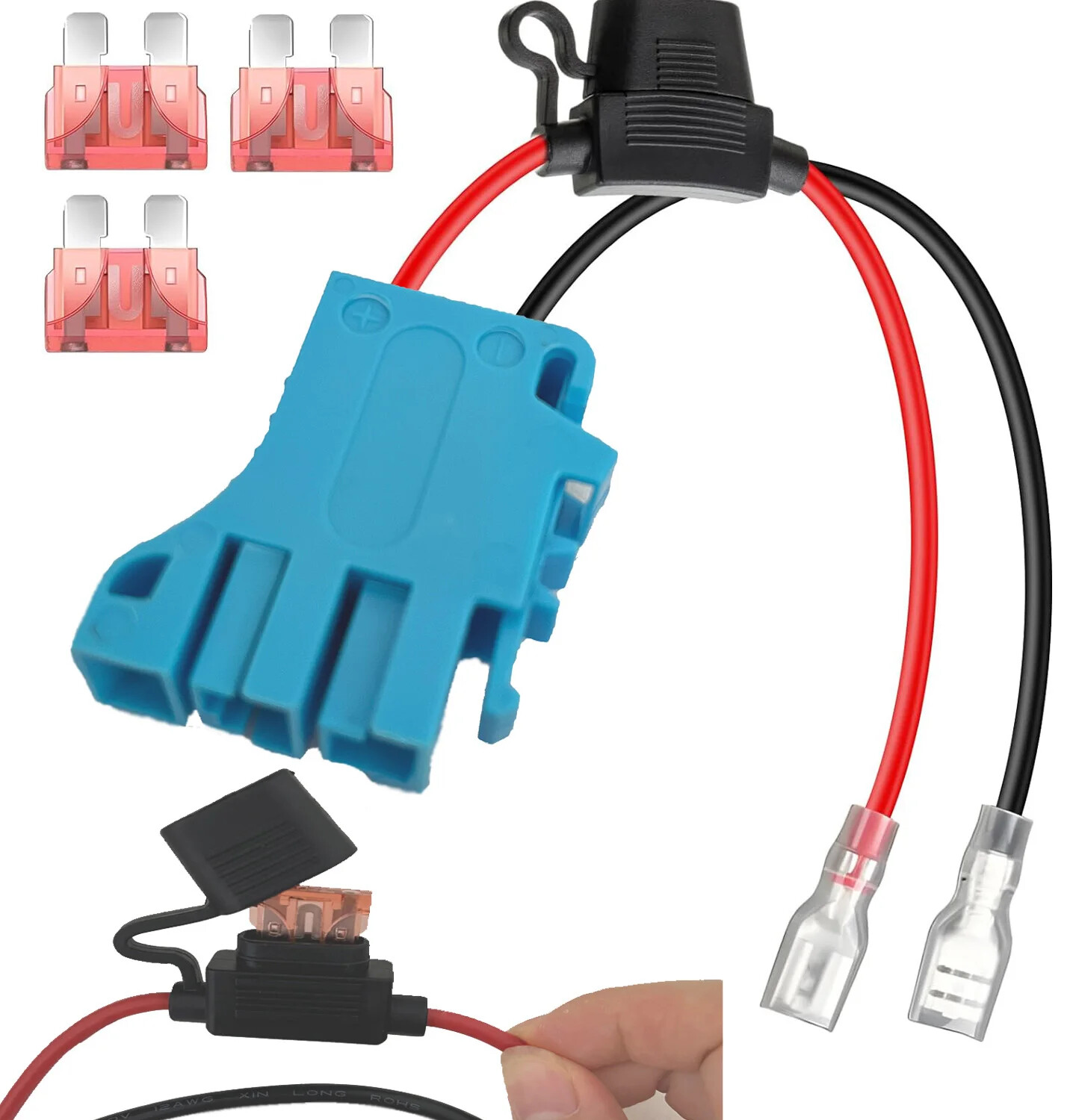 40A Wire Harness Connector for Peg-Perego 12V Battery 12 AWG Riding Toys Car DIY