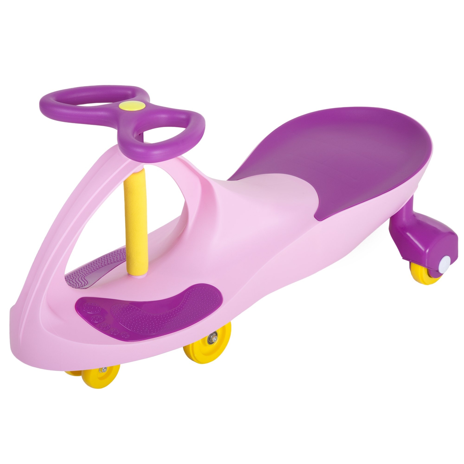 Pink and Purple Wiggle Car Ride On Toy for Kids Develops Motor Skills