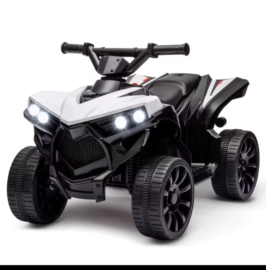Kids 6V Battery Powered Ride-On Quad Car Toy for Ages 3+ Years