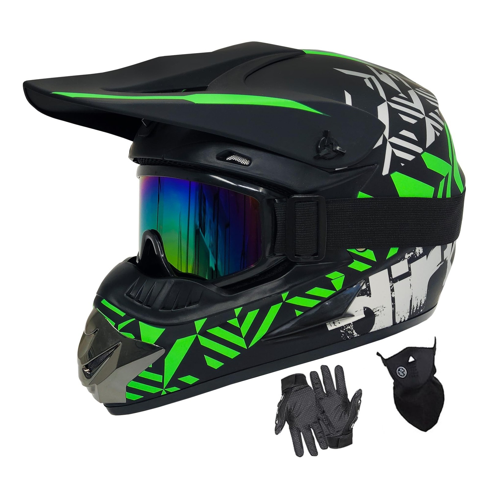 Youth Dirt Bike Helmets Fashion Kids Children Motocross, Motorcycle, BMX, ATV…