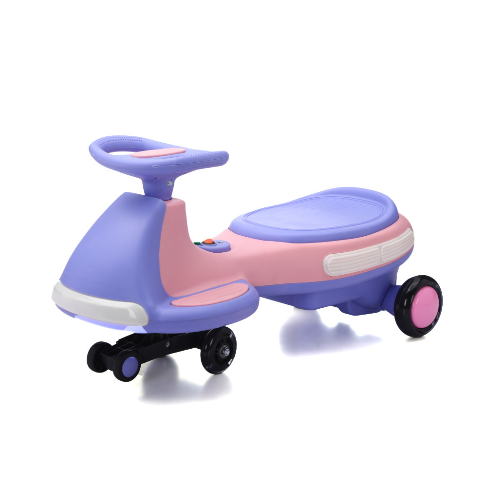 Kids Electric Ride On Car 12V Electric Wiggle Car,LED Lights ,Music, for Ages 3+