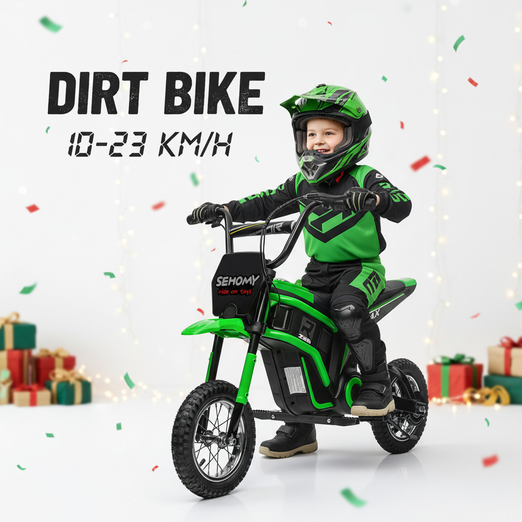 24V Electric Dirt Bike Off-Road Motorcycle For Kids 350W Motor Pneumatic Tire​