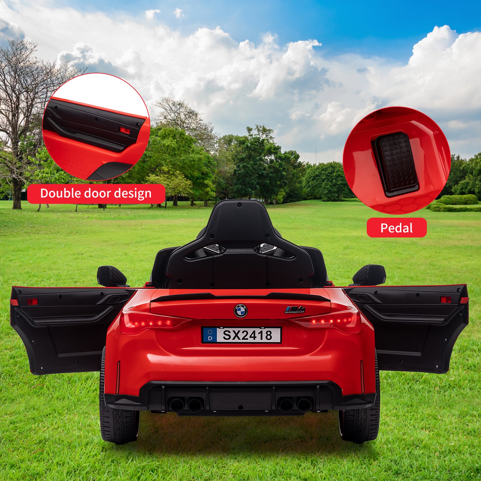 Toddler Electric Vehicle,Kids Ride On Car with Remote Control,for 37-83 Months