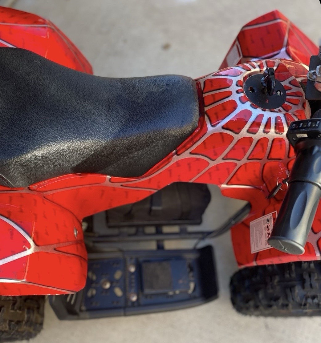 Spider-Man Spider Web Style Battery Powered Ride-On ATV Quad