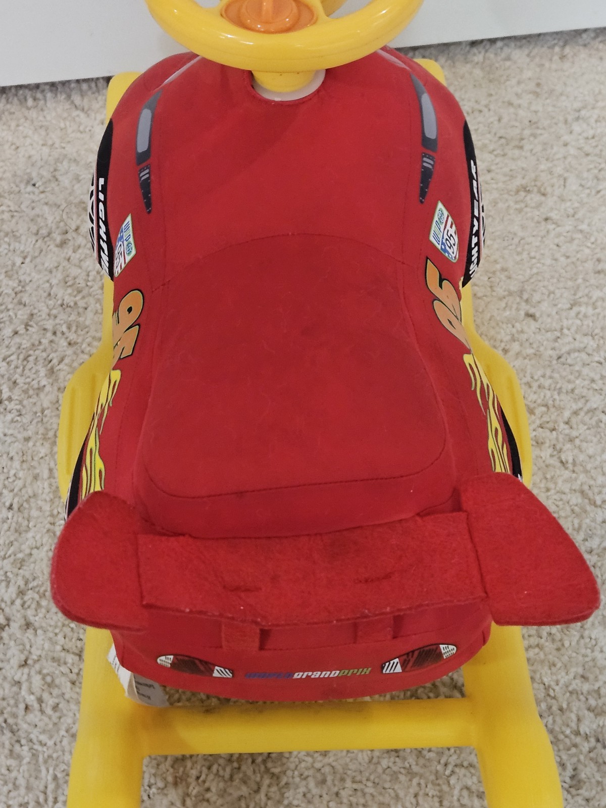 Disney Cars 2 Lightning McQueen Kiddieland Toys Infant Toddler Rocker ride on