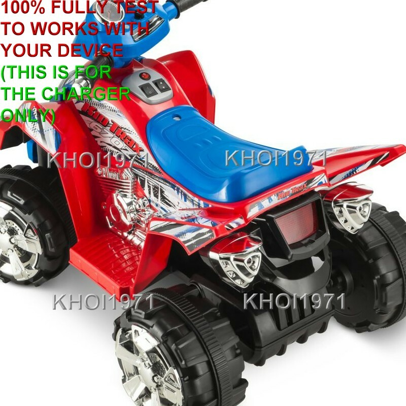 WALL charger AC adapter for RED BLUE KT670Z KT670ZA Kid Trax KTX ATV ride on