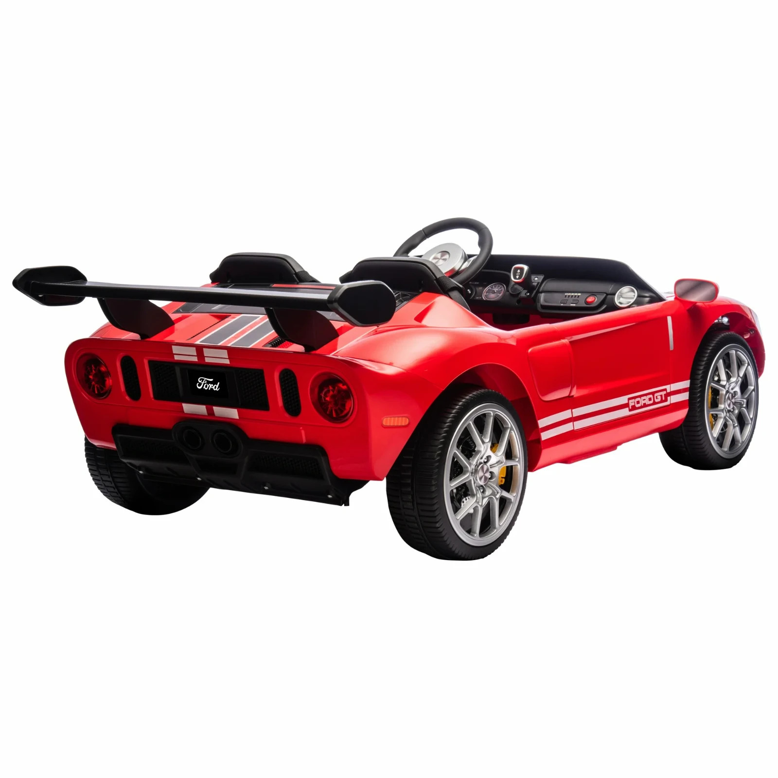 2-Seater Ford GT Convertible 12V Electric Ride-On Car w/ Remote Control, Ages 3+