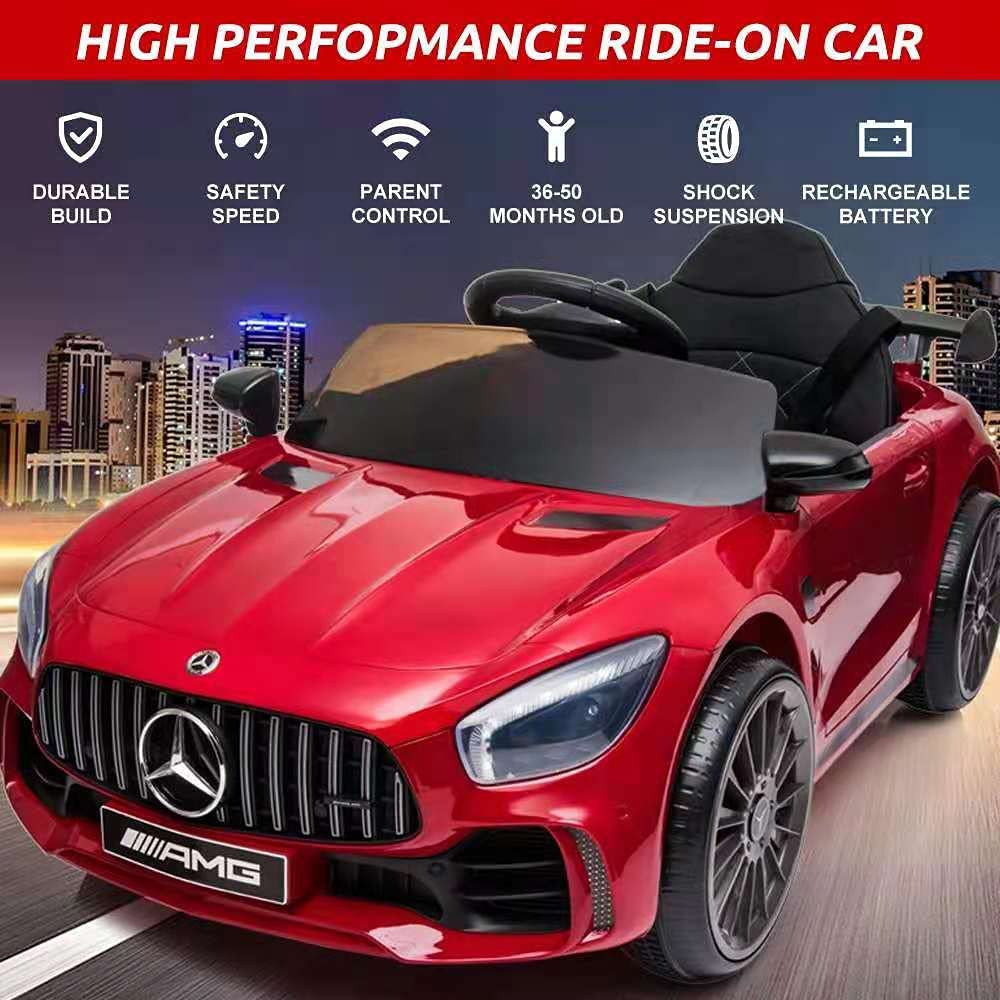 Mercedes Benz Licensed 12V Kids Ride on Car with 2.4G Remote Control , LED Light