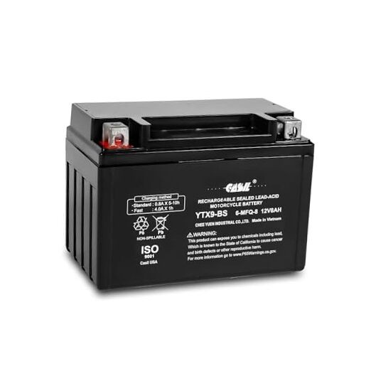 YTX9-BS – 12V 8AH 135 CCA – SLA Power Sport Battery YTX9-BS Motorcycle Battery