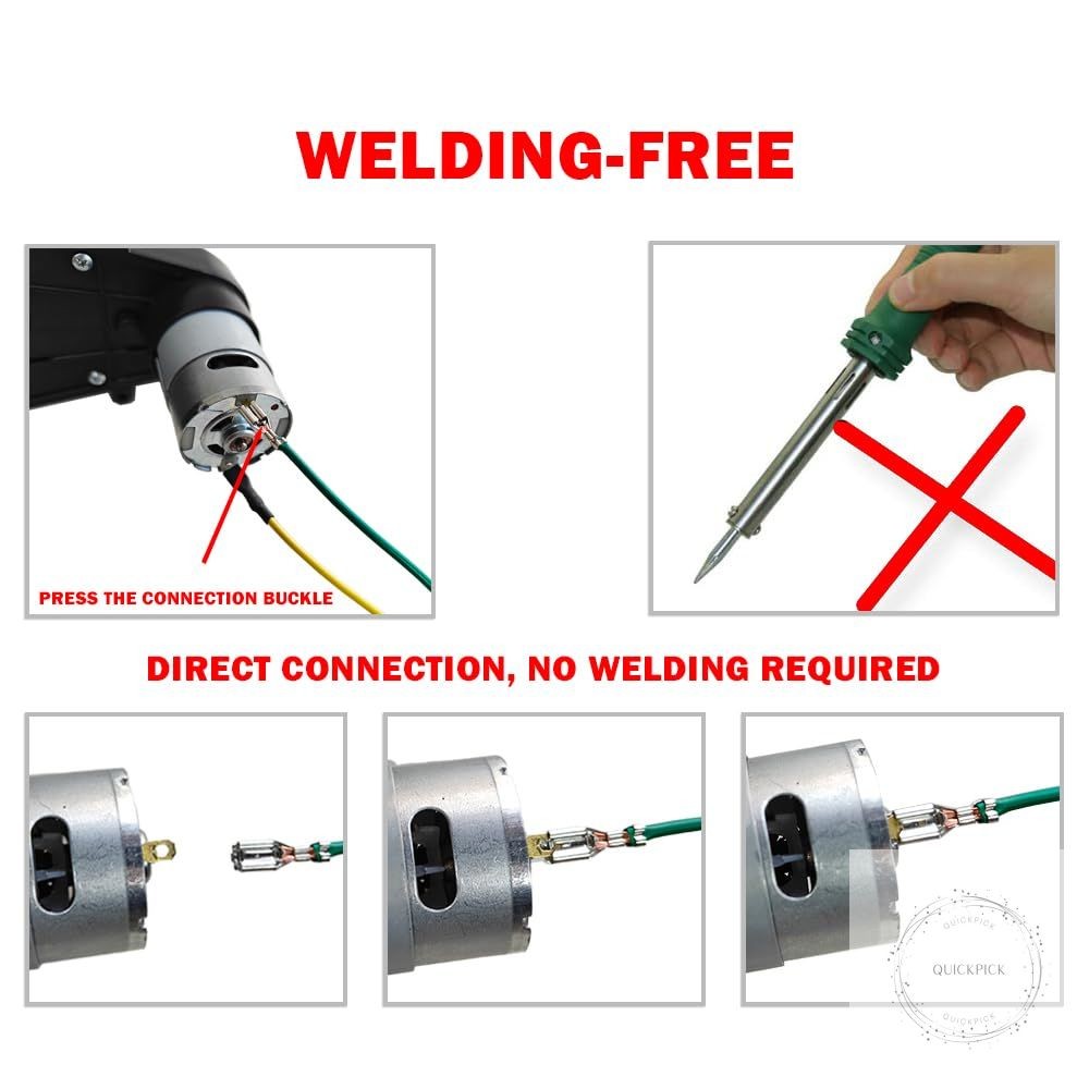 12V 550 40000RPM High Speed Steel Gears Motor Gearbox for Power Wheels Motor