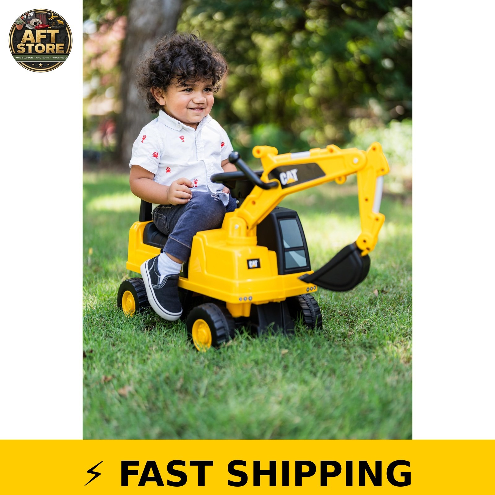 Best Ride On Cars CAT Excavator Push Car for Kids