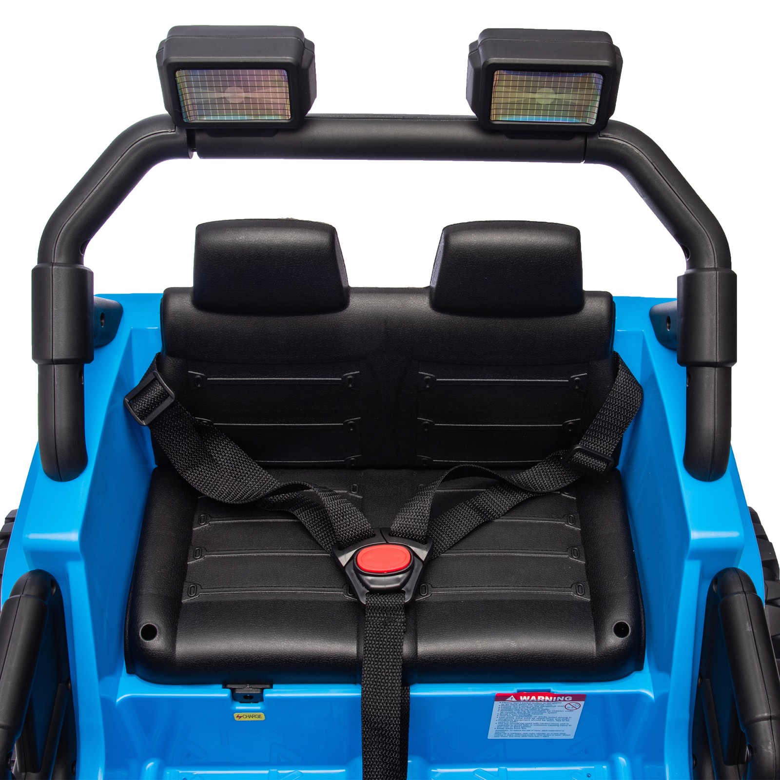 12V Kids Ride On Car Dual Drive 4 wheel With Bluetooth USB for Kids 2-4 Blue