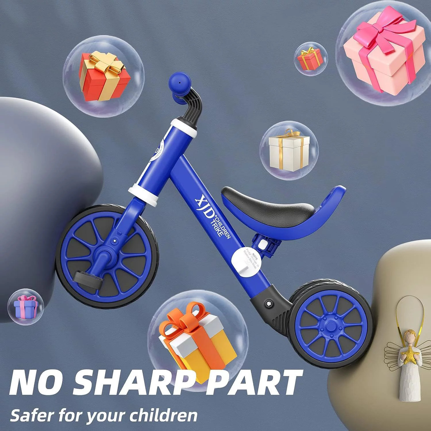 5 in 1 Toddler Bike for 1-4 Years Old Boys Girls Tricycles for Balance Training