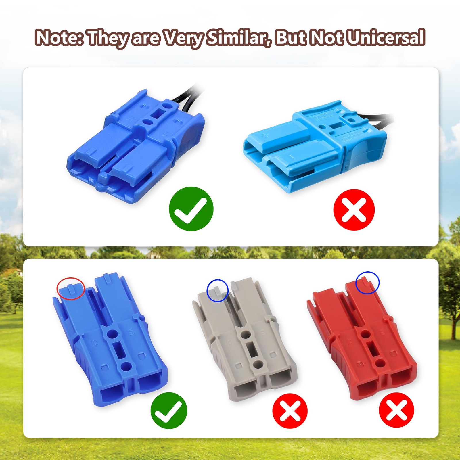 12V Battery Charger with Blue Plug for Kid Trax Ride-On Toys Compatible bule