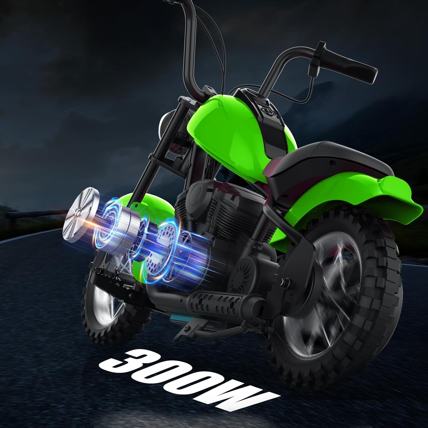 Ride on Electric Motorcycle for Kids 24V 250W Electric Dirt Bike with LED Light