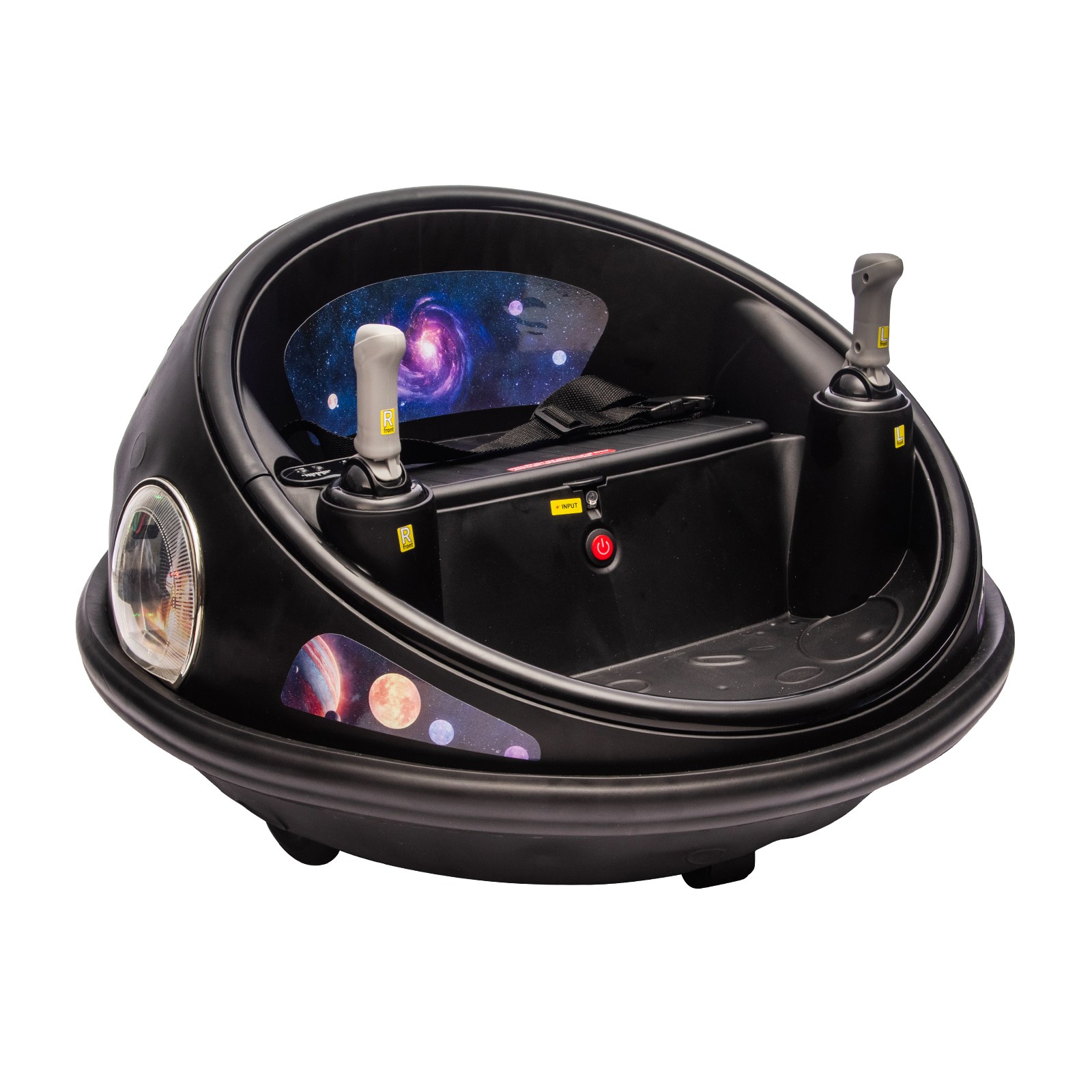 Kids 12V Bumper Ride On Car Remote 360 Spin LED Soft Bumper Indoor Outdoor Toy
