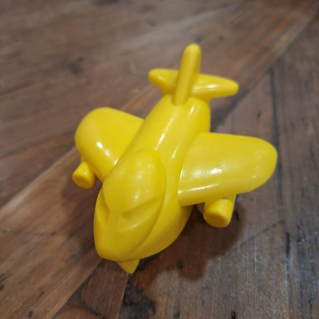 Viking Toys Sweden Jumbo Plane 1148 Yellow Play Vehicle Rubber Wheel Air Toddler
