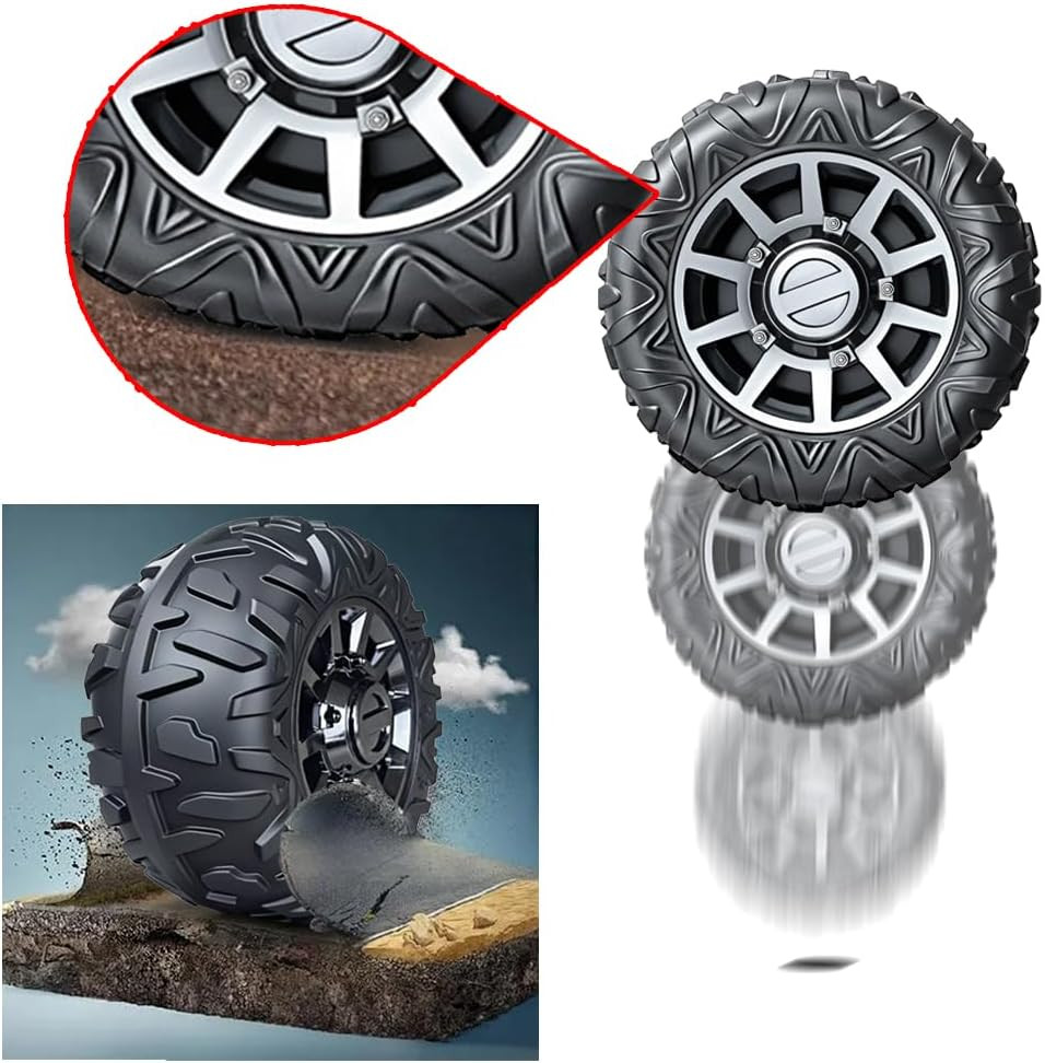 2Pack 33CM/13” EVA Solid Compound Tire for Power Wheels Ride on Car ﻿Alligator