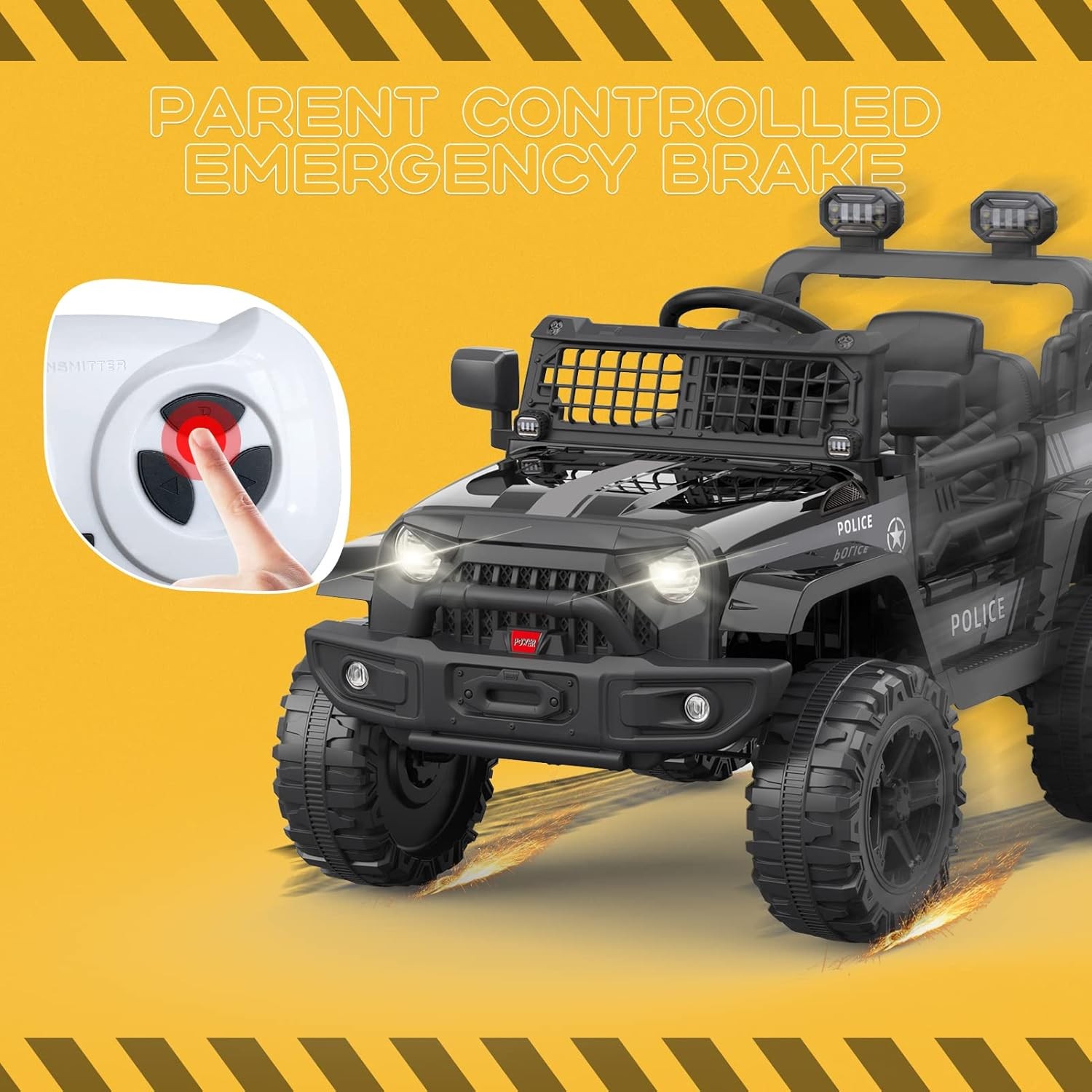 12V Kids Electric Ride On Car Dual 35W Motor Single Seat Outdoor Toy Vehicle