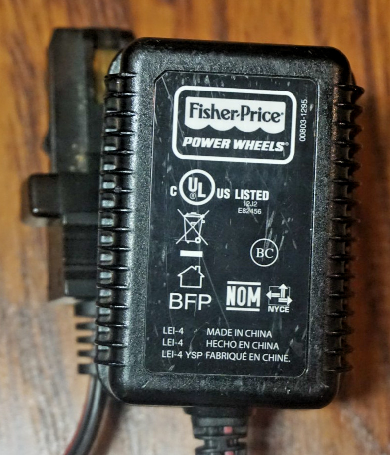 Fisher Price Power Wheels 12V Class 2 Battery Charger Wall Plug 00801-1781 OEM