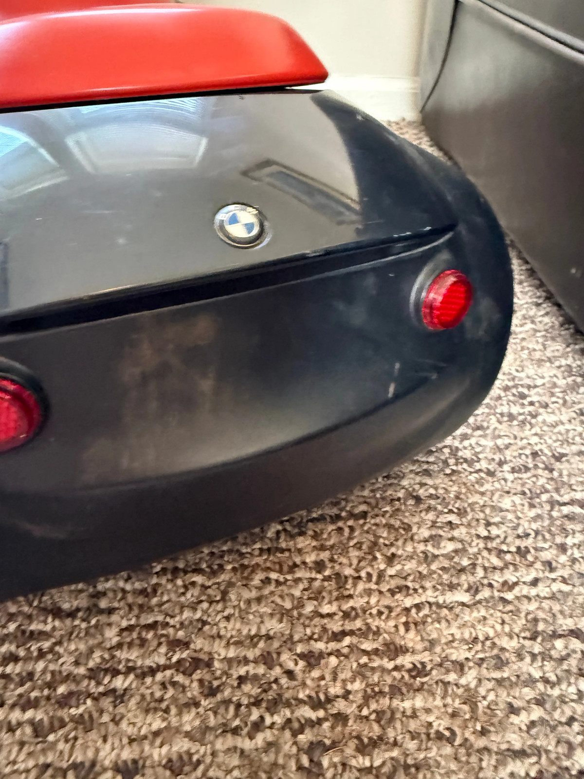 BMW Kids Ride On Push Car Toddler Baby Racer Licensed Black Red Toy