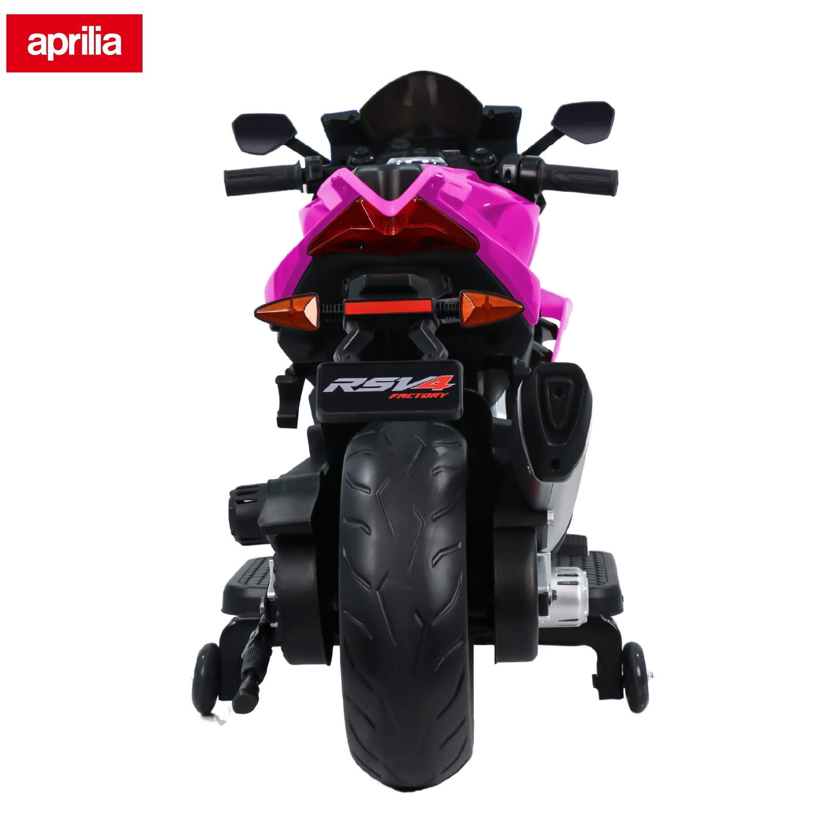 TCARAIWEN 24V Kids Motorcycle Electric Motorbike Aprilia Licensed Ride on Toy W/