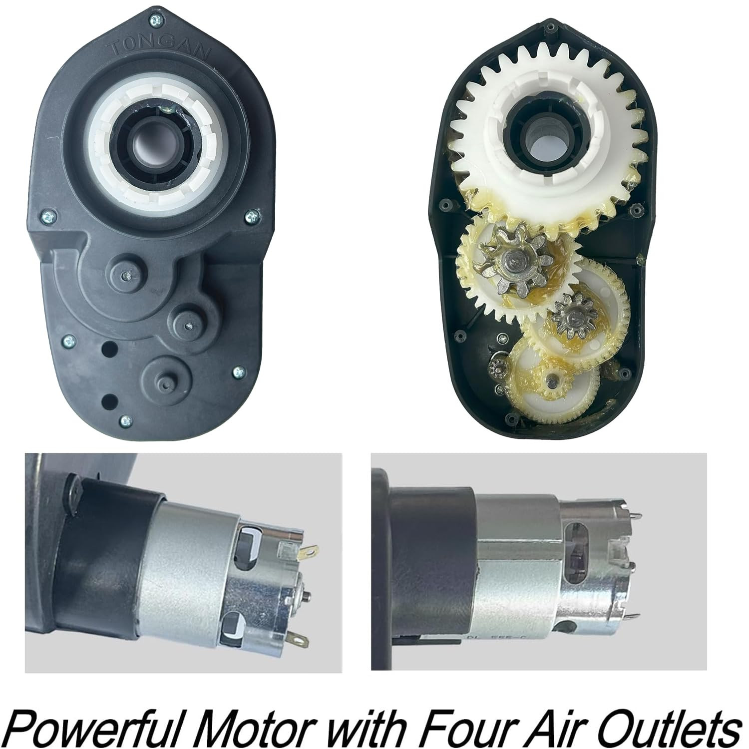 12 Volt RS550 35000RPM High-Speed Motor Gearbox for Power Wheels Kid’S Ride on T