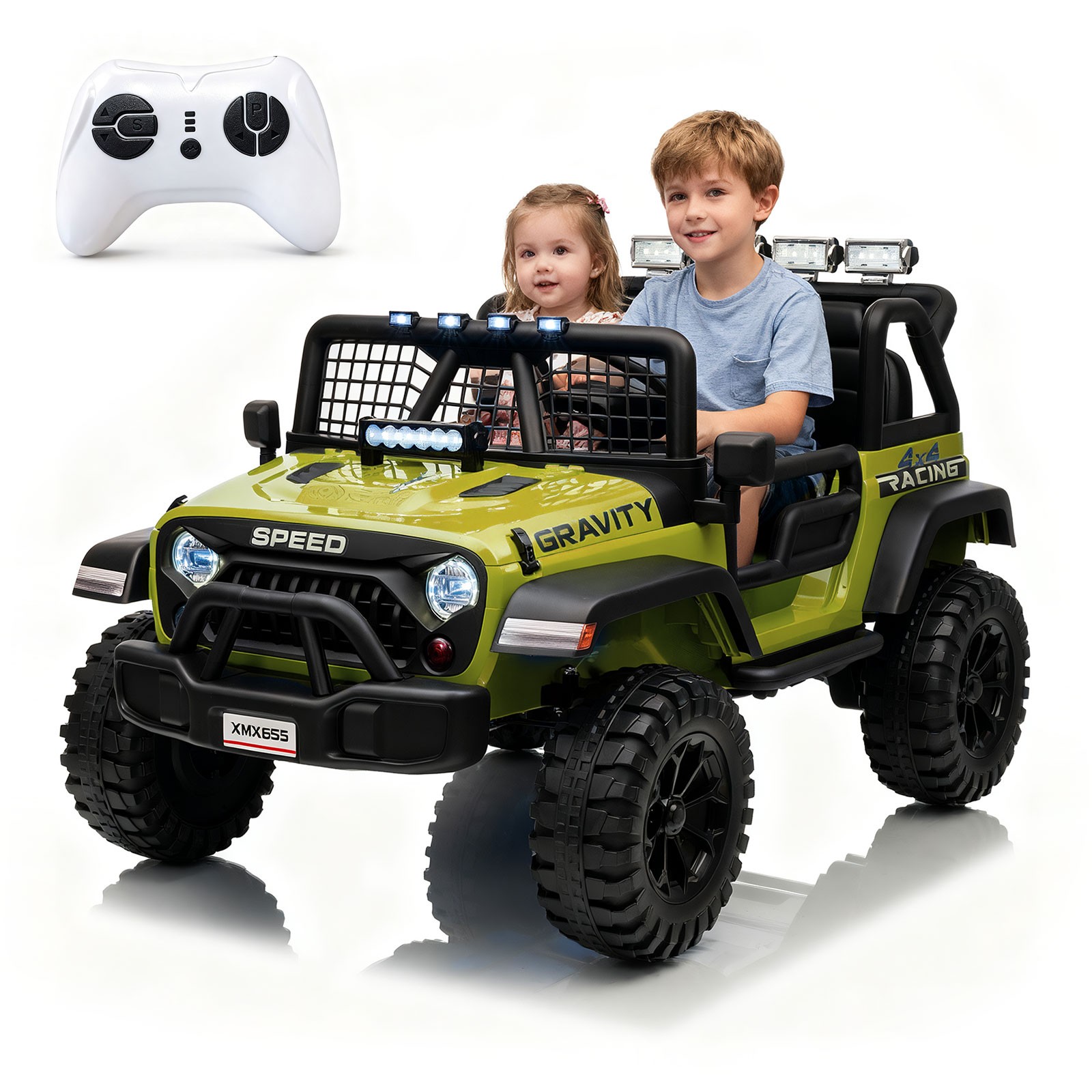 24V Ride on Car for Kids,2 Seater Electric Truck, Electric Vehicle for 3-8 Years