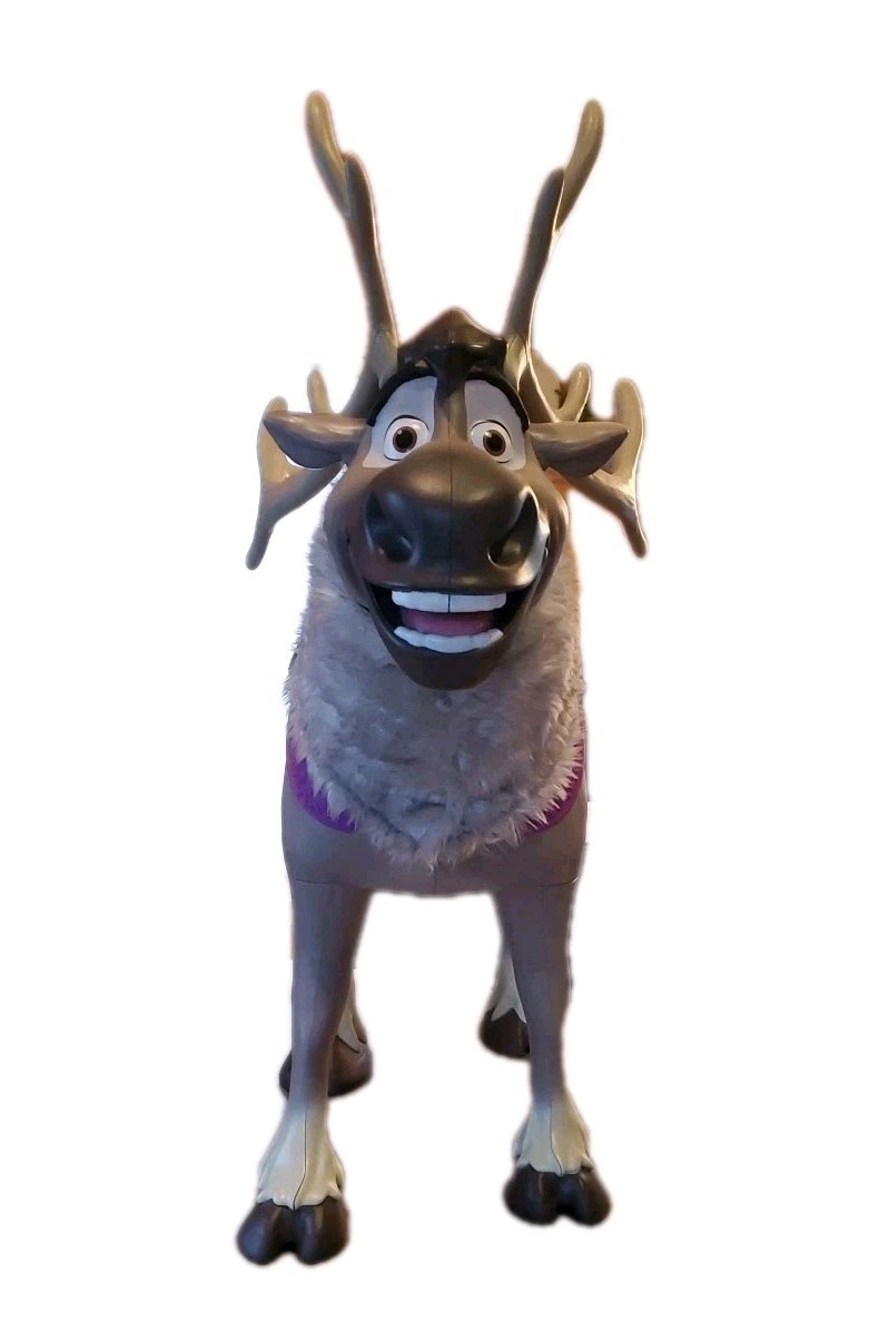 Disney Frozen 2 My Size Playdate Sven Reindeer Ride On Toy with Sounds Life-Size