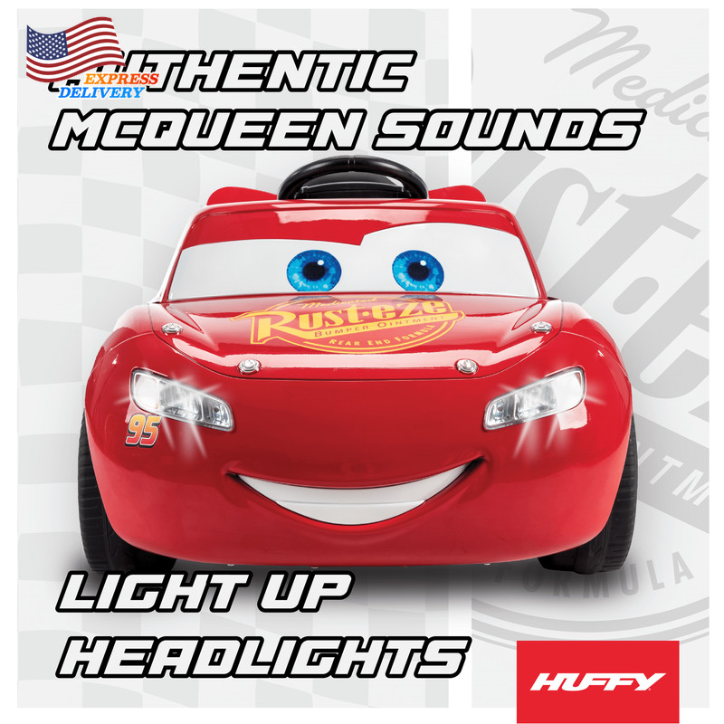 6V Disney Pixar Lightning Mcqueen Ride-On Toy Kids Ages 3-7 Red FREE SHIPPING US