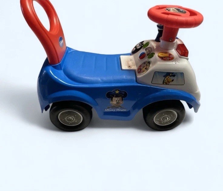 Disney ~ Kiddieland ~ Mickey Mouse ~ Police Car Toy ~ Ride On ~ Baby Walker