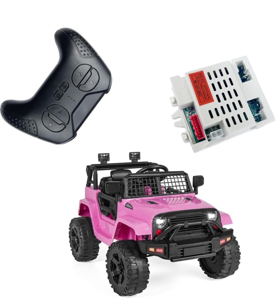 POLYNX 12V 2.4G Ride On Car Remote Control Box Receiver 7-Pin for Kids Jeep
