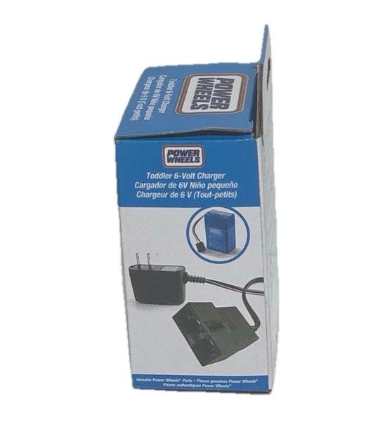 Power Wheels Toddler 6-Volt Charger – New In Box – 00801-1781 – Charges Blue 6V