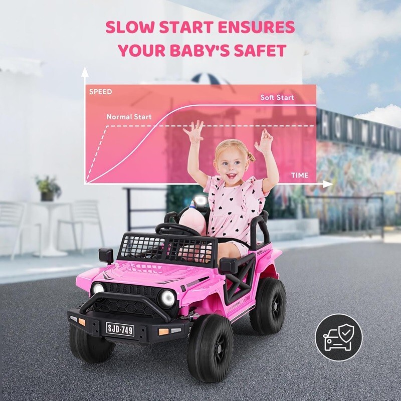 Carro Electrico Para Niños De 2 A 4 Años Montar Manejar Jugar Con Control Remoto