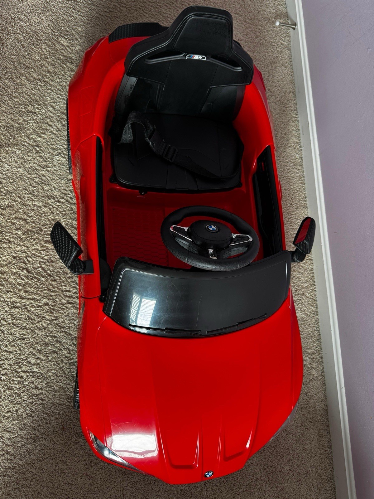 BMW Battery Operated Red Ride-On Toy Car for Kids Ages 3-7 Years Cars Theme