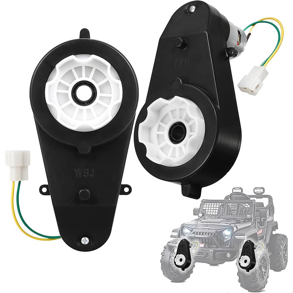 1 Pair 12V Power Wheels Gearbox 35000rpm Motor for Electric Car Kids Ride On Car