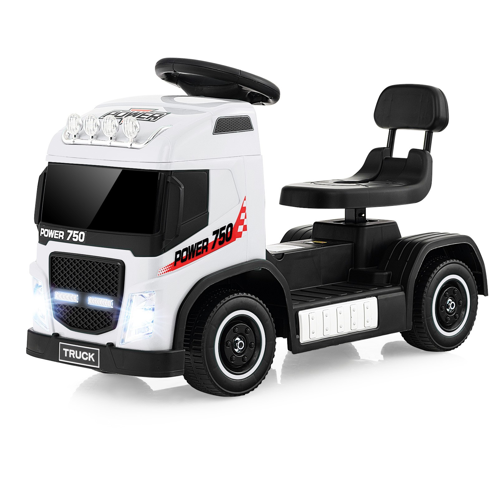 6V Kids Ride-on Truck 2-in-1 Toddler Electric Car for Boys & Girls Birthday Gift