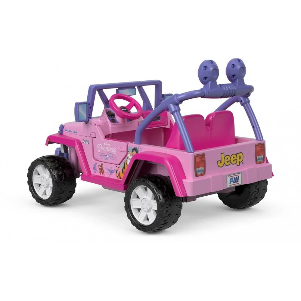 NOS Power Wheels Disney Princess Jeep Wrangler Battery Ride-On Car- FLC45-9665