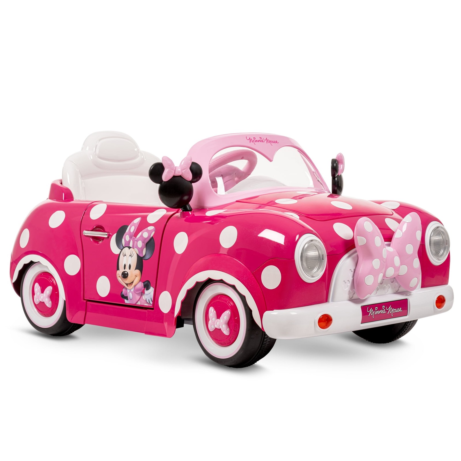 Minnie Mouse Convertible Ride-On Car with Remote Control, Ages 3-7, Kids, Pink 6