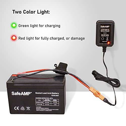 12-Volt Charger for Ride On Vehicle with red 2 pins Connector
