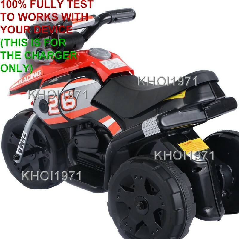 WALL Charger AC adapter 8=Ffor TY324110 COSTWAY Motorcycle Ride On 3-WHEEL 6VOLT