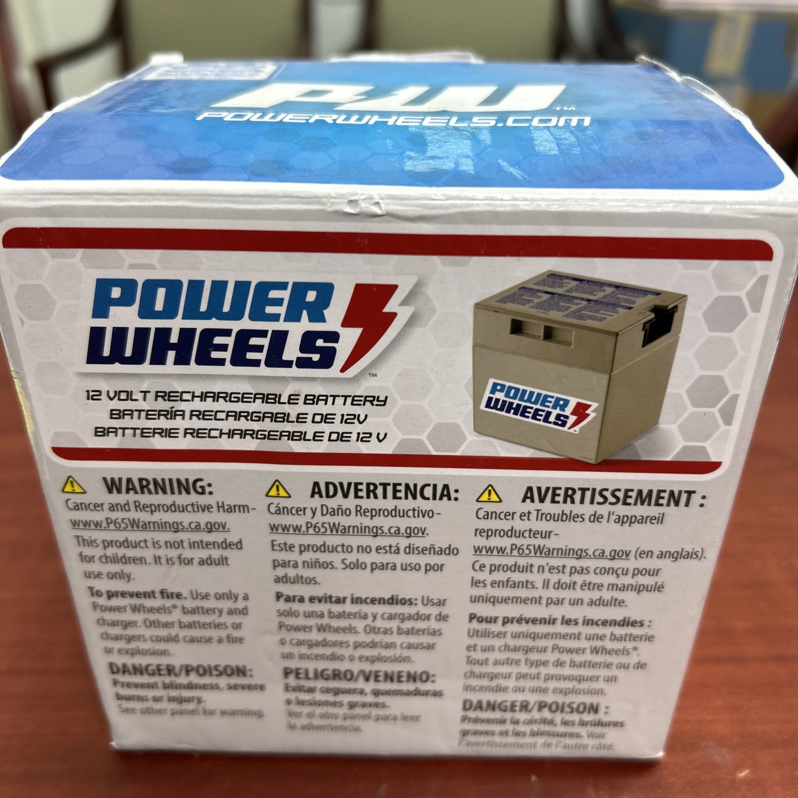 Fisher-Price Power Wheels 74777 12V Rechargeable Battery