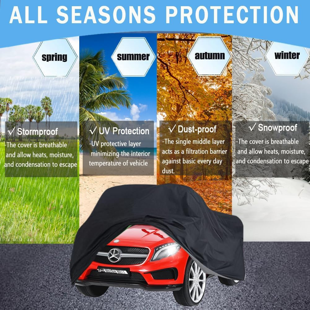 Kids Ride-On Toy Car Cover, Waterproof Kids Car Cover for Large Ride on Truck To