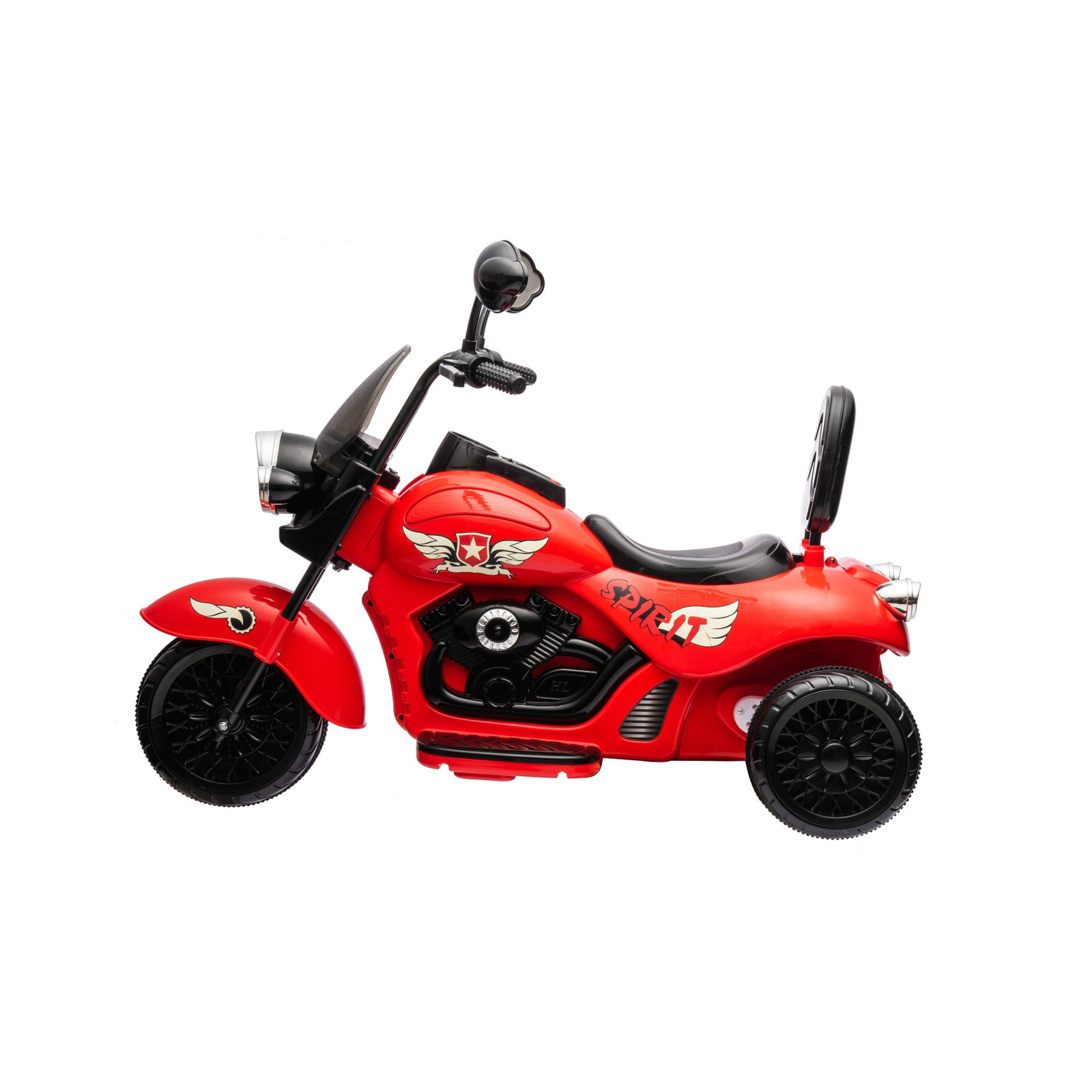 12V Freddo Kids Cruiser Chopper Motorcycle Ride On Toy Car W/ LED Lights Red