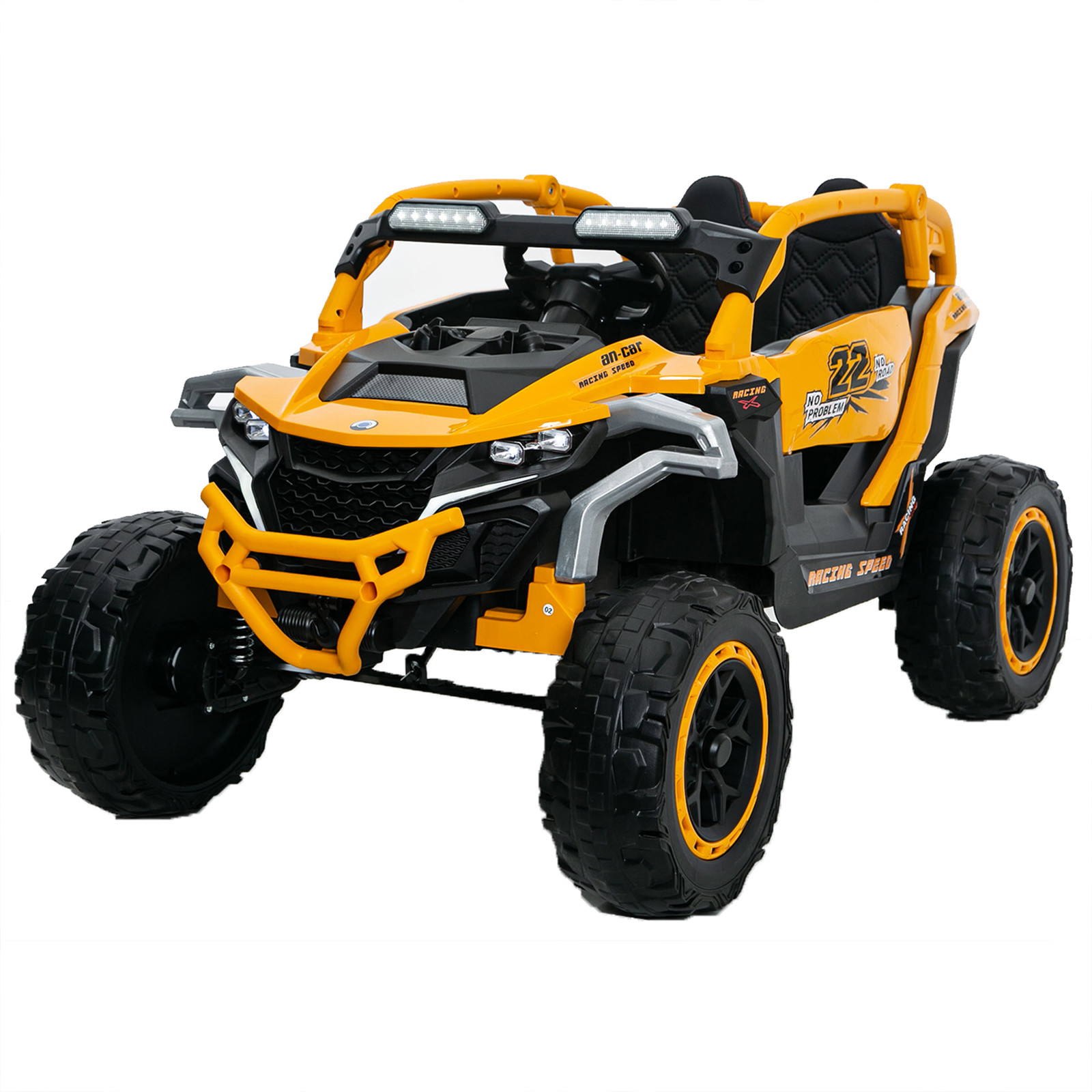 12V Ride on Models Truck Car Kids Electric 2 Seater UTV For 3-6 Years Old Yellow
