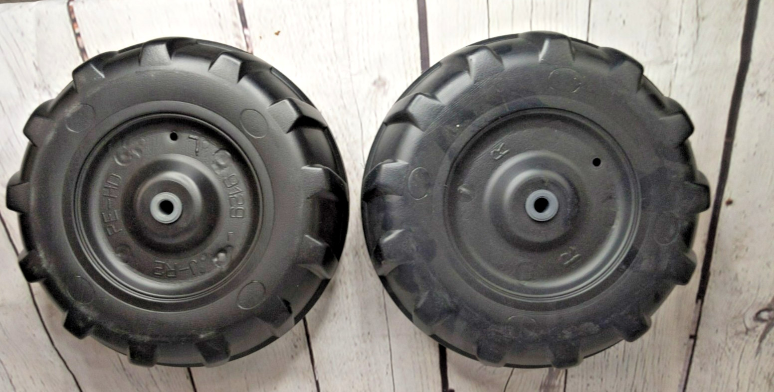 Genuine Peg Perego JD Dual Force Tractor/ JD Ground Force Front Wheels Set of 2