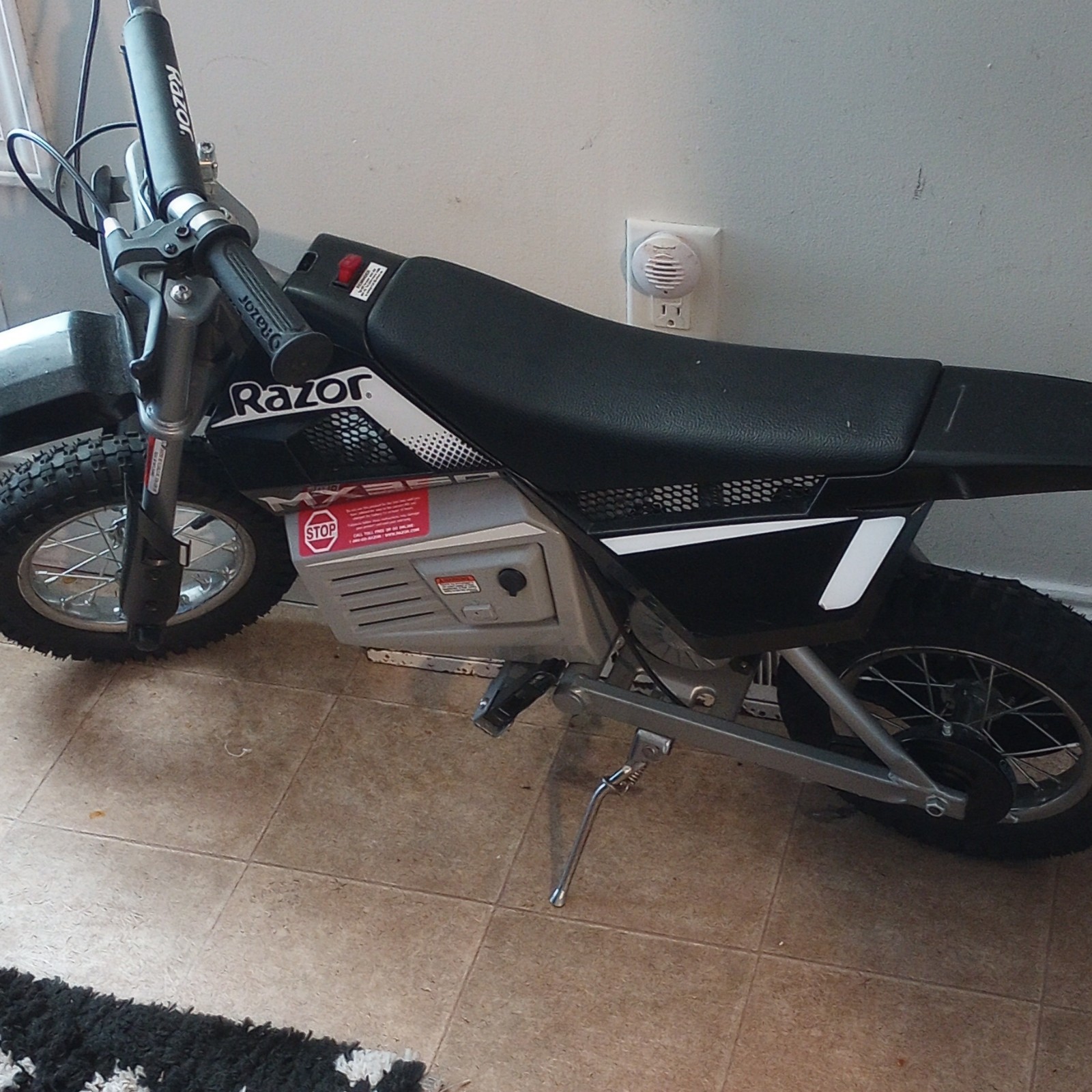 Razor Electric Battery Operated Ride-On Motorcycle Black Toy