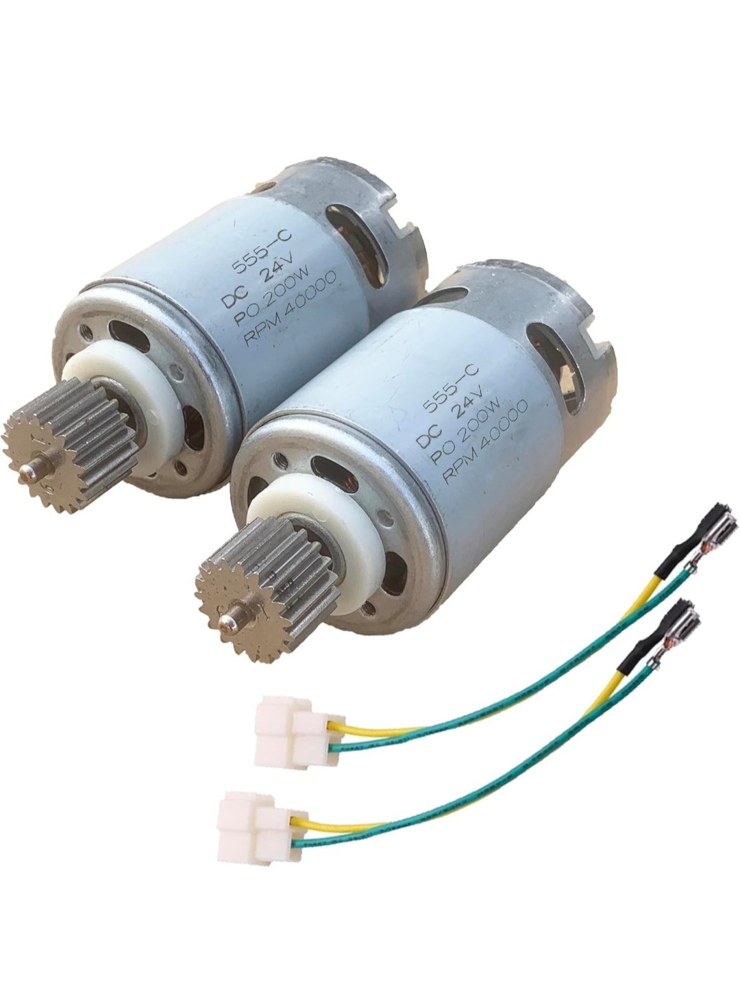 weelye 2 Pcs 24V 40000RPM 19T Children’s Powered Wheel Electric Motor,Drive…