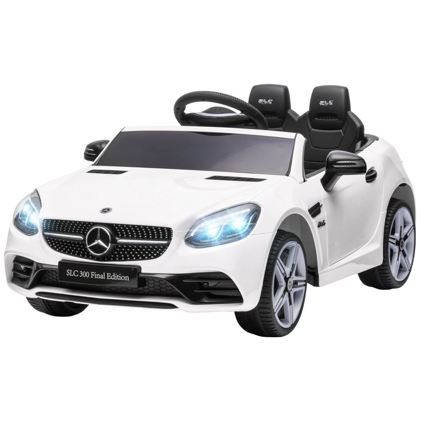 12V Ride On Toy Car for Kids with Remote Control, White