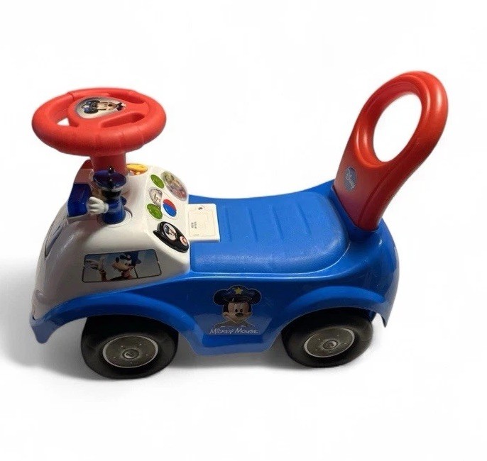 Disney ~ Kiddieland ~ Mickey Mouse ~ Police Car Toy ~ Ride On ~ Baby Walker